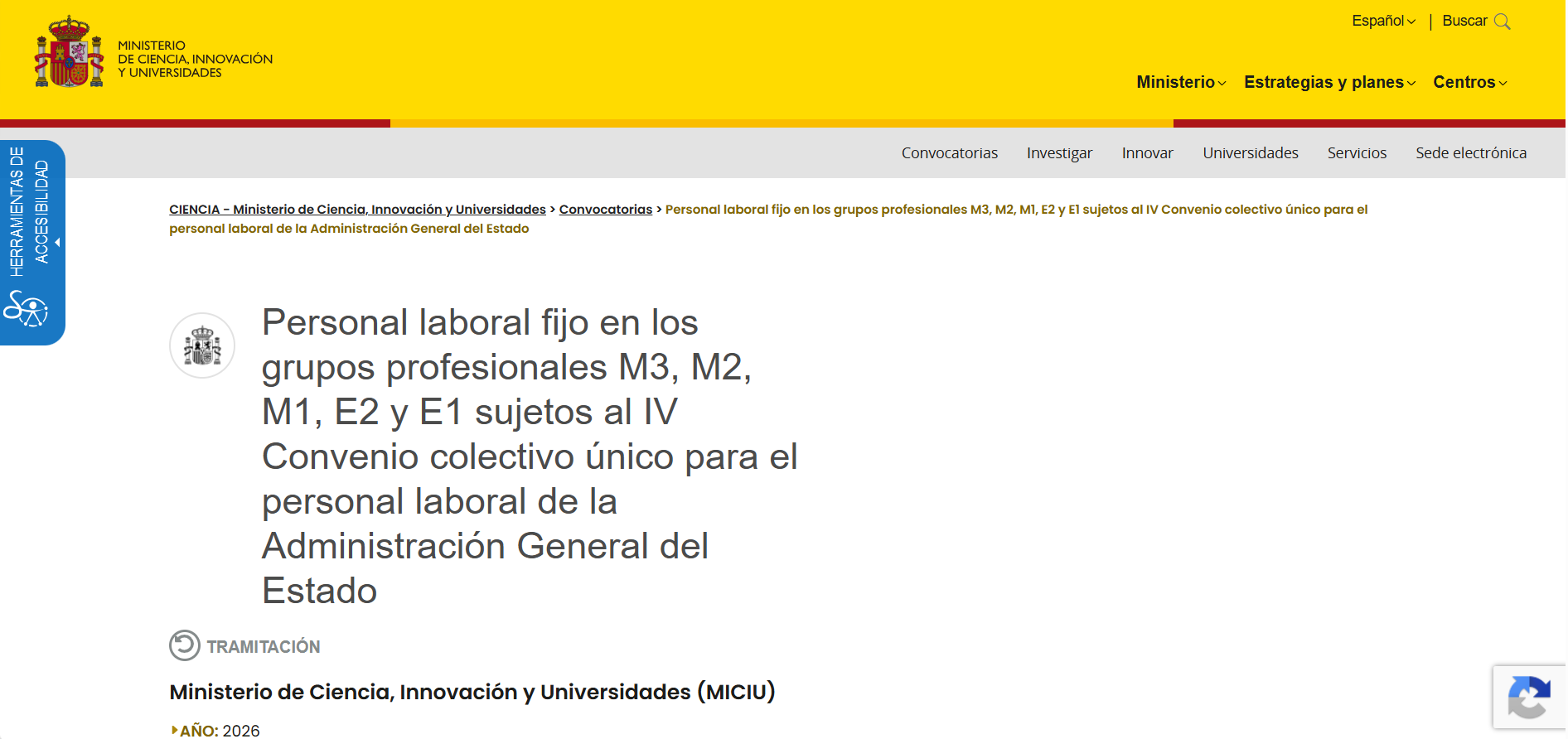 Laboral Fijo M Ciencia