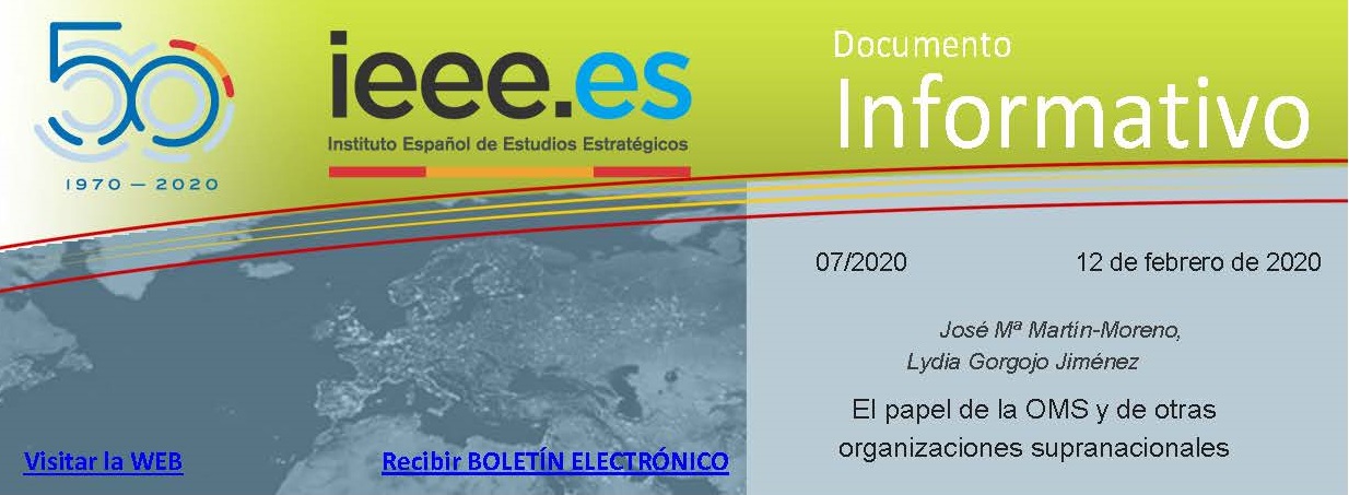 El papel de la OMS y de otras organizaciones supranacionales