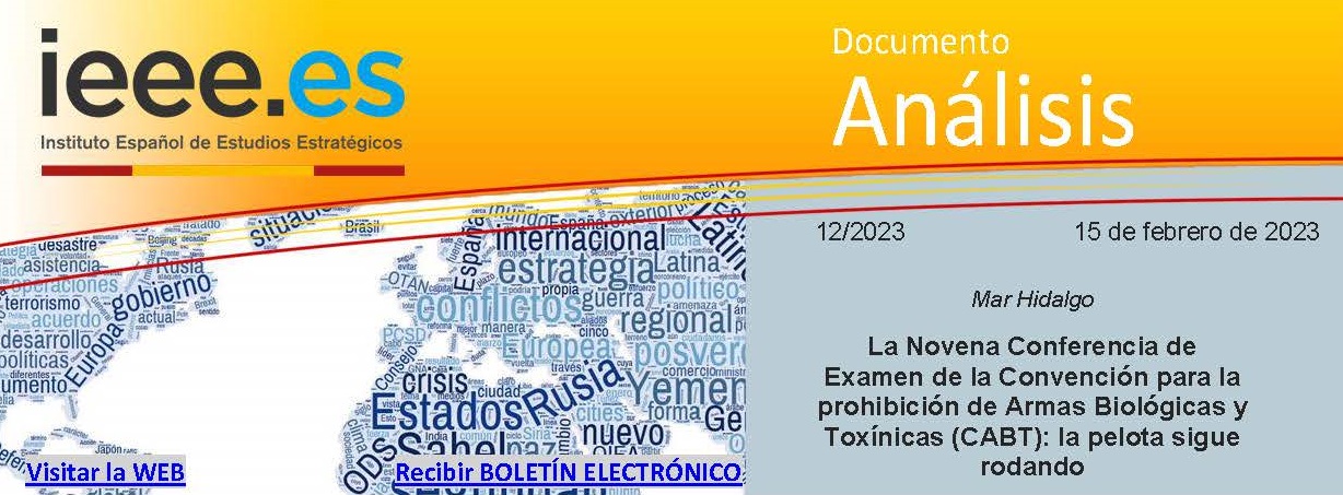 La Novena Conferencia de Examen de la Convención para la prohibición de Armas Biológicas y Toxínicas (CABT): la pelota sigue rodando