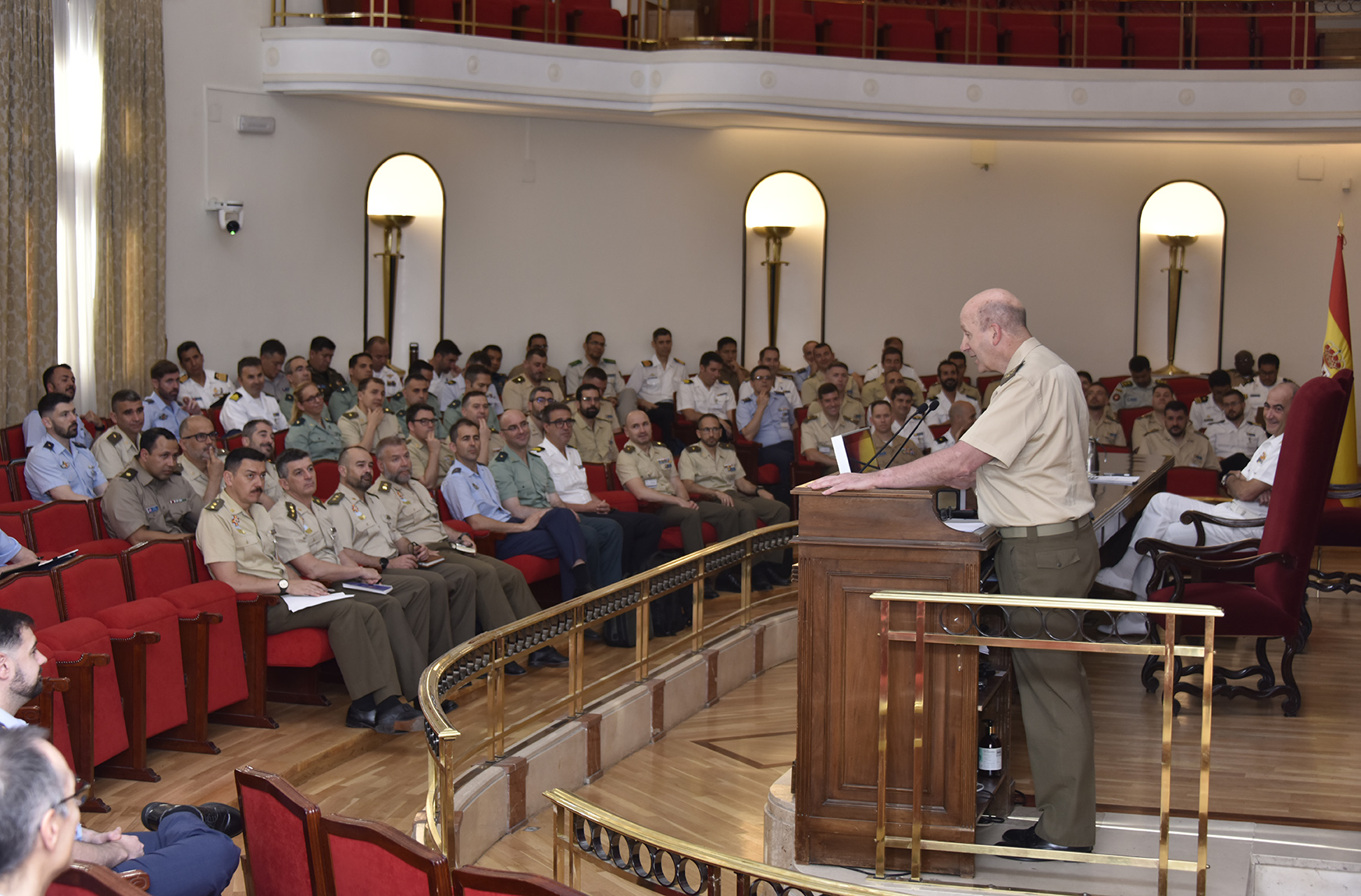 Panel de la estructura operativa de las Fuerzas Armadas del XXVI CEMFAS