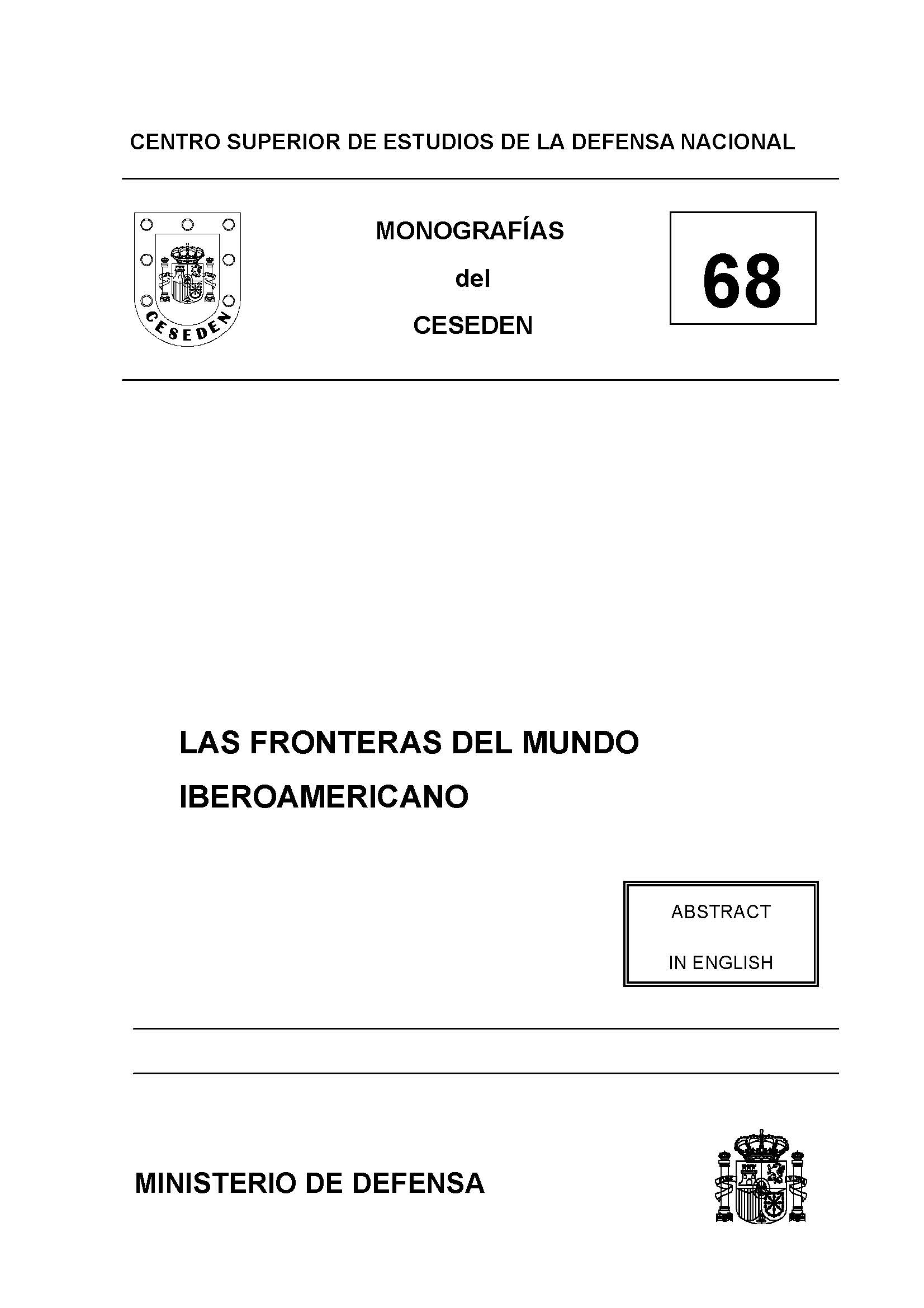 Monografía 68. Las fronteras del mundo Iberoamericano