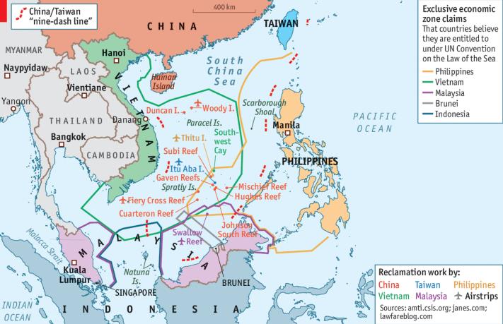 Reclamaciones territoriales en el Mar de China Meridional