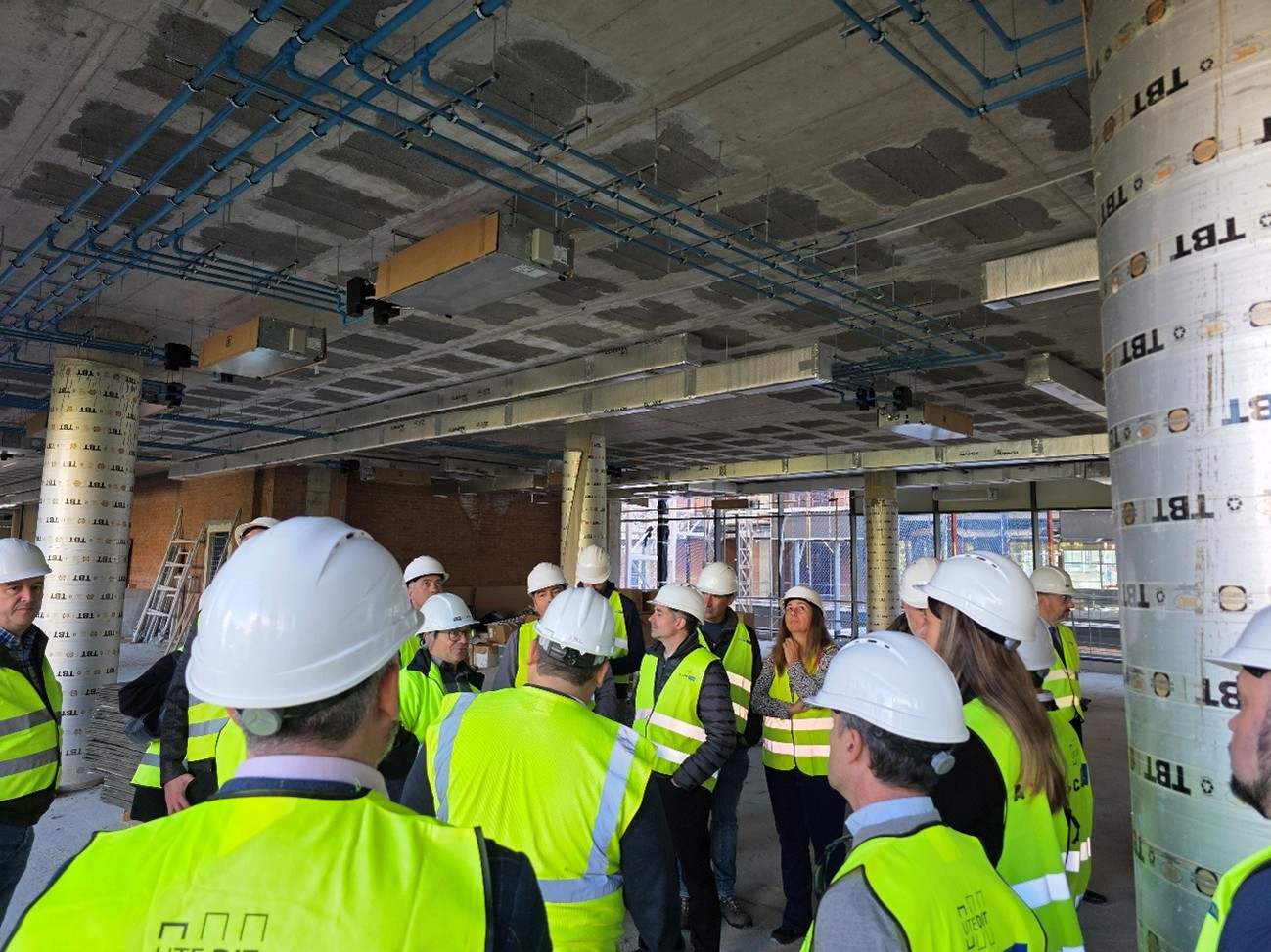 El XX Curso de Alta Gestión de Infraestructuras y Recursos Patrimoniales visita las obras de la nueva sede de la Agencia Tributaria