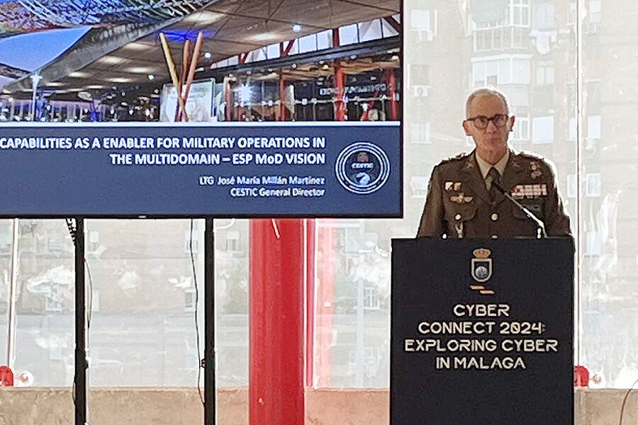 El general Millán destaca la importancia de la ciberdefensa en las operaciones multidominio