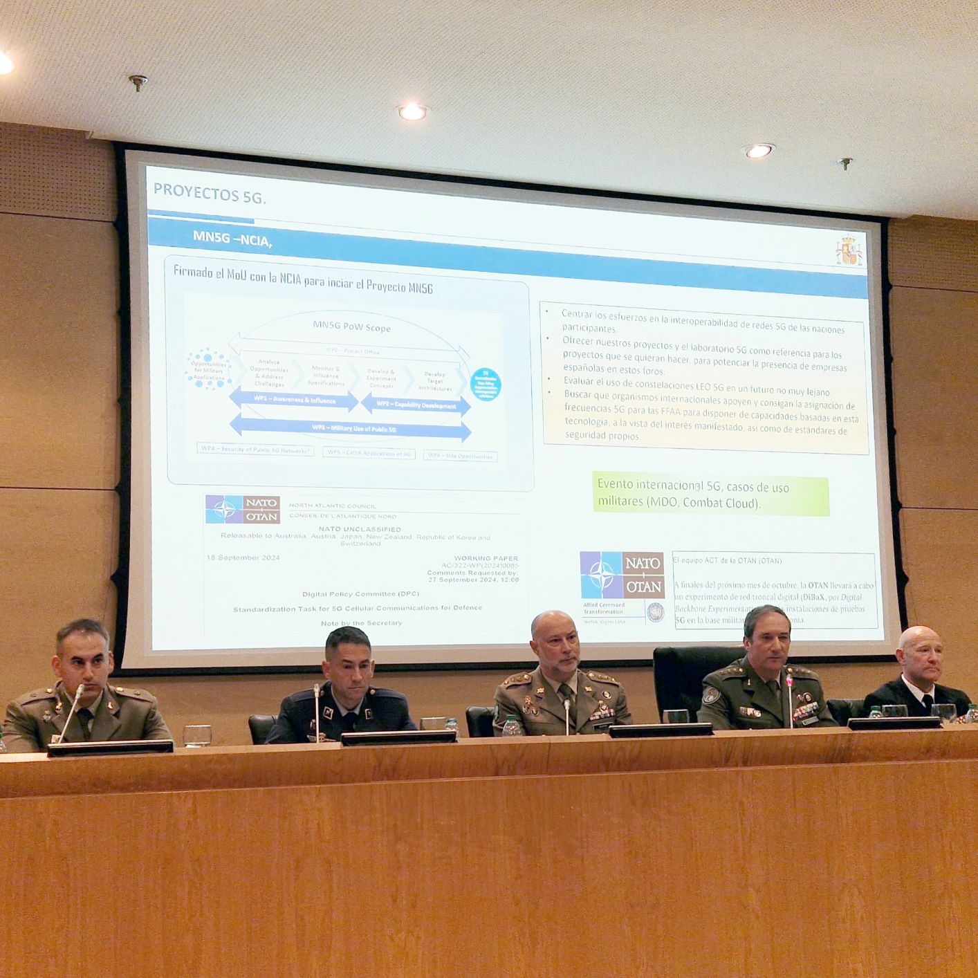 El Ministerio de Defensa consolida la red móvil de quinta generación 5G en las Fuerzas Armadas