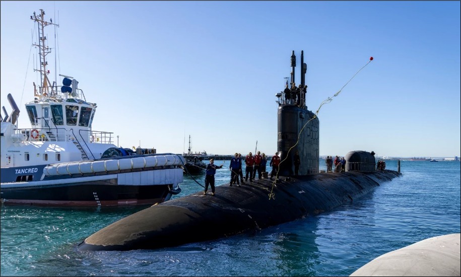 El USS North Carolina es el primer submarino de propulsión nuclear enviado de EEUU a Australia desde el acuerdo AUKUS