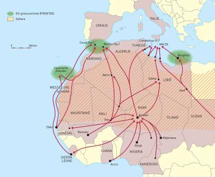 Flujos migratorios originados desde el Sahel
