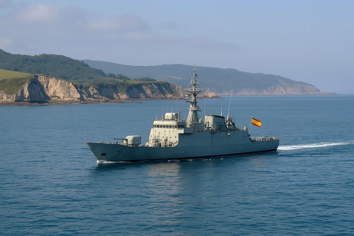 Ejemplo visual de patrulla naval disuasoria