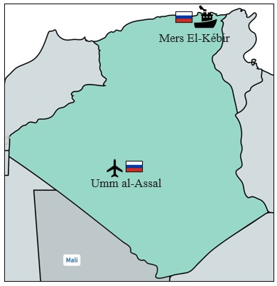 Instalaciones rusas en Argelia
