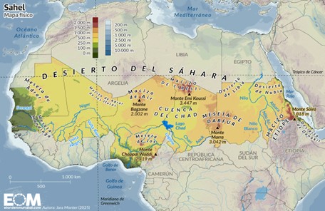 Mapa del Sahel
