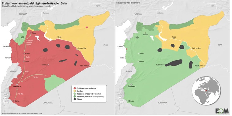 El desmoronamiento del régimen del al-Assad