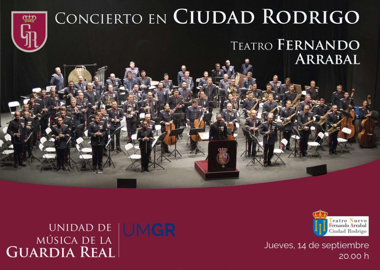 Cartel del concierto en Ciudad Rodrigo