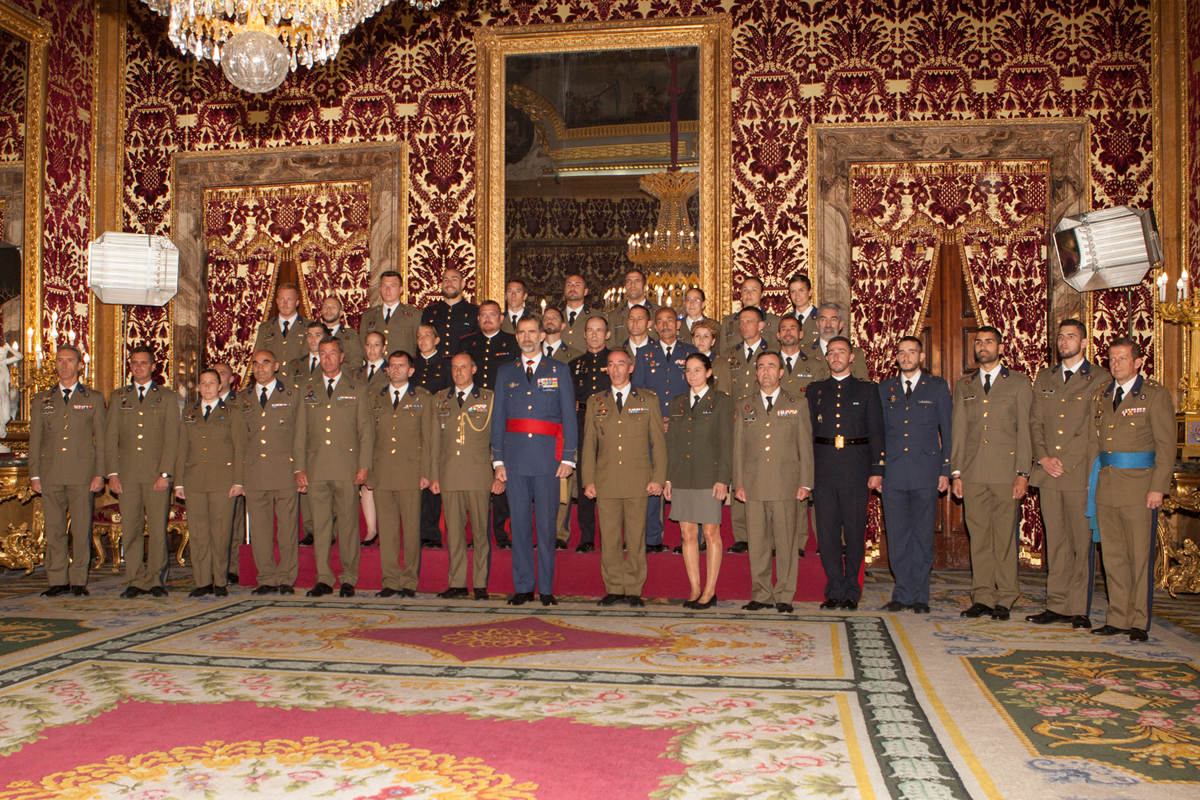 Audicencia militar de S. M. el Rey en el Palacio Real de Madrid