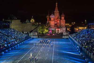 Actuación de la Unidad de Música en el Festival Internacional de Música Militar “Spasskaya Tower” (Moscú)