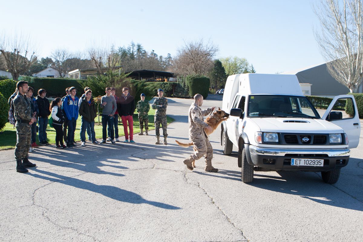 Alumnos durante una exhibición