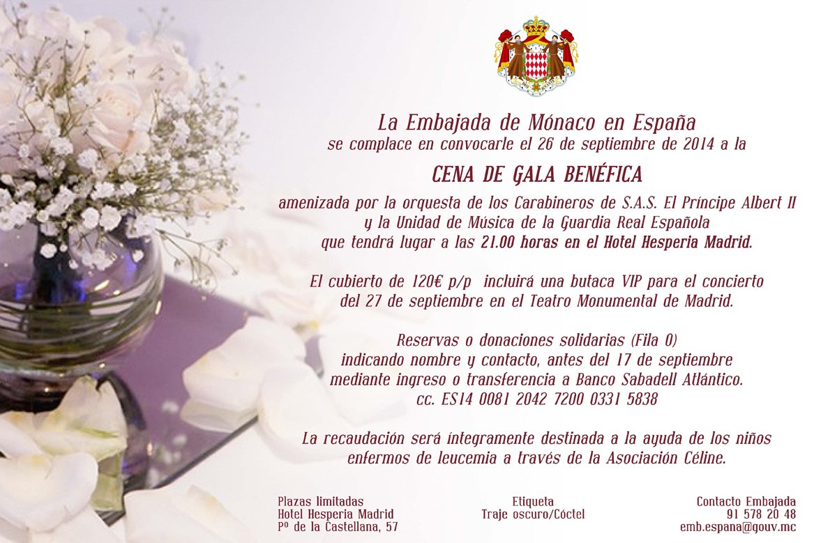 Cena de gala benéfica