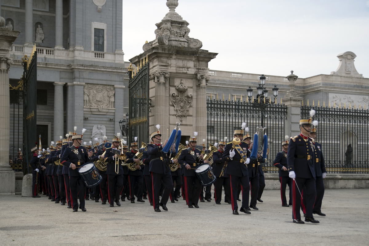 La Unidad de Música dirigida por el coronel Blasco Cebolla