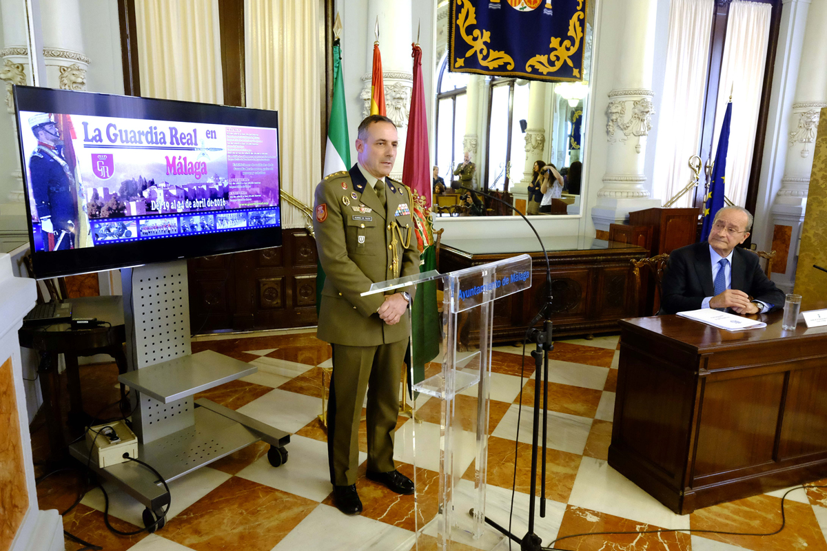 Rueda de prensa en el Ayuntamiento de Málaga