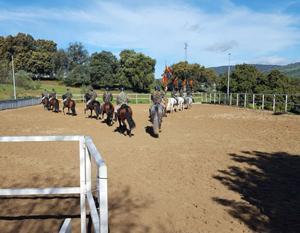 El Escuadrón de Escolta Real se instruye en Ronda