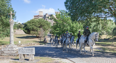 El Escuadrón de Escolta Real en el Concello de Monterrei