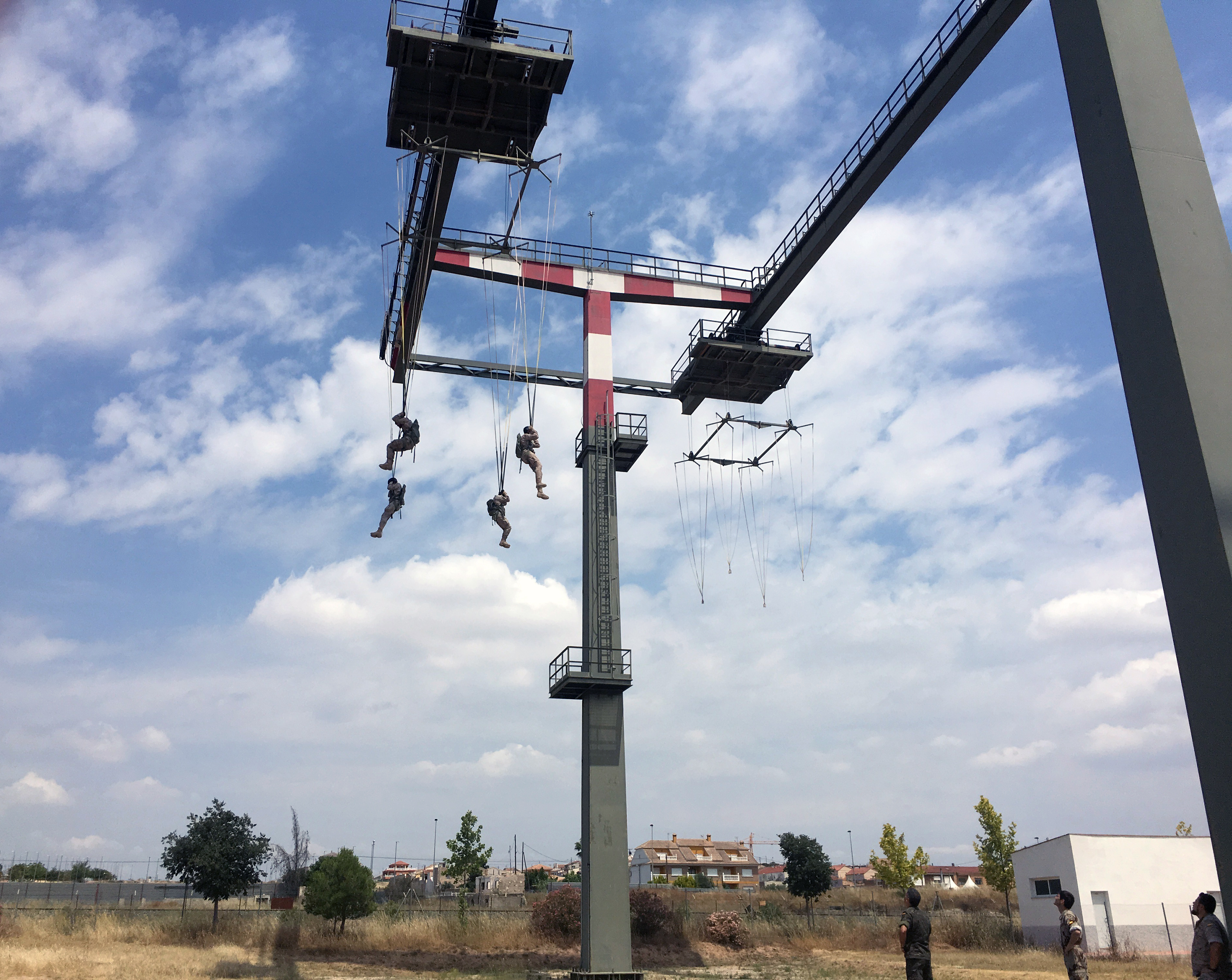 Simulador para instrucción paracaidista