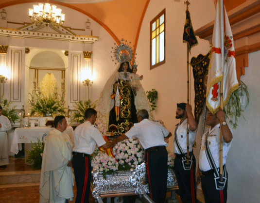 Ofrenda floral a la Virgen del Carmen, patrona de la Armada española