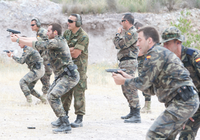 Ejercicio de tiro con arma corta