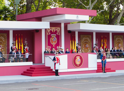 Seguridad mas próxima a S.M. el Rey el Día de la Fiesta Nacional