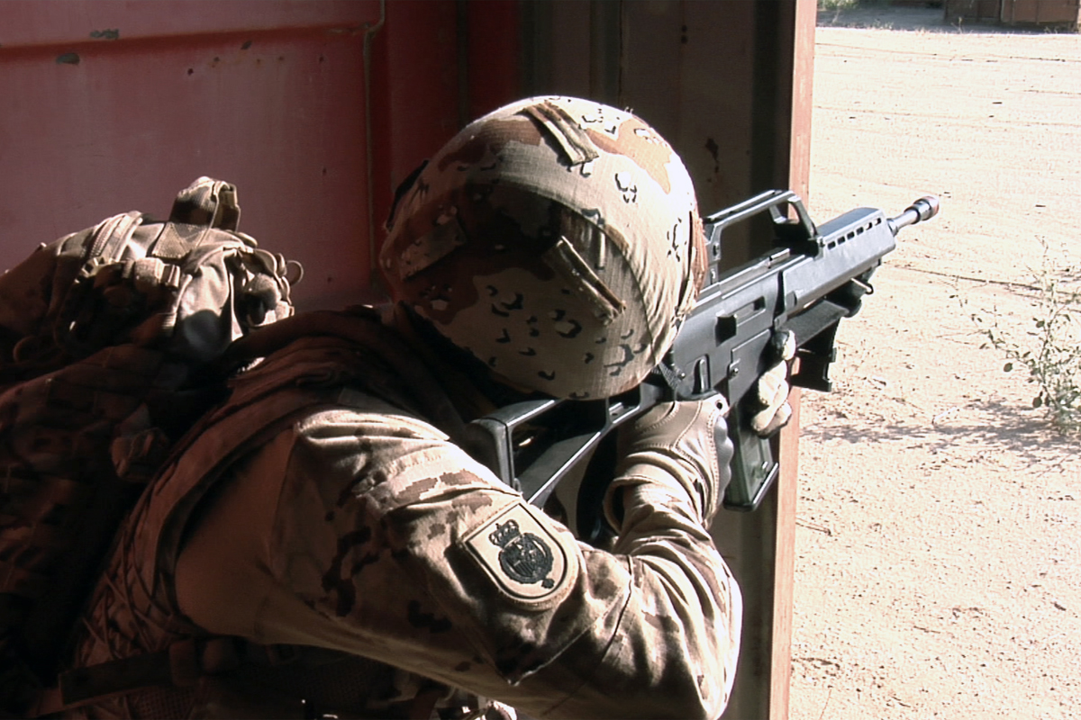 Instrucción en tiro de combate