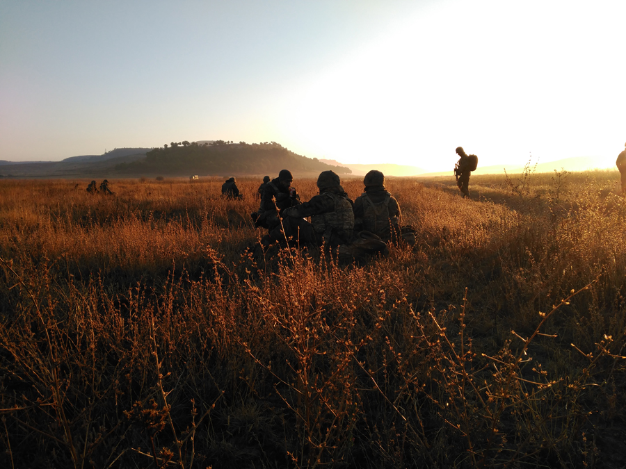 Ejercicio táctico con fuego real