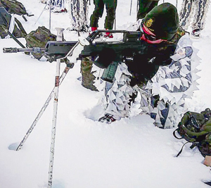 Prácticas de combate en nieve 