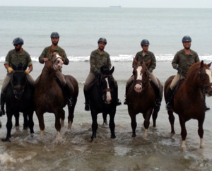 La Batería Real cubrió, a caballo, la distancia entre Benicàssim y Oropesa del Mar