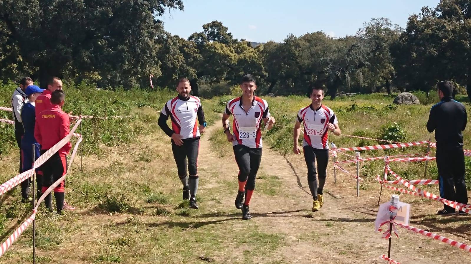 Guardias reales en un instante de la carrera