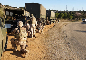 Escolta de convoyes en Los Alíjares