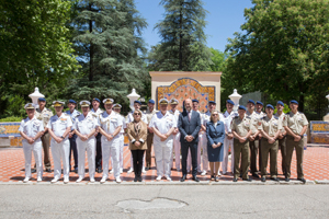 Foto de familia de la delegación 