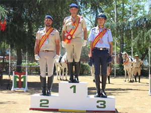 Podio de la categoría de doma clásica