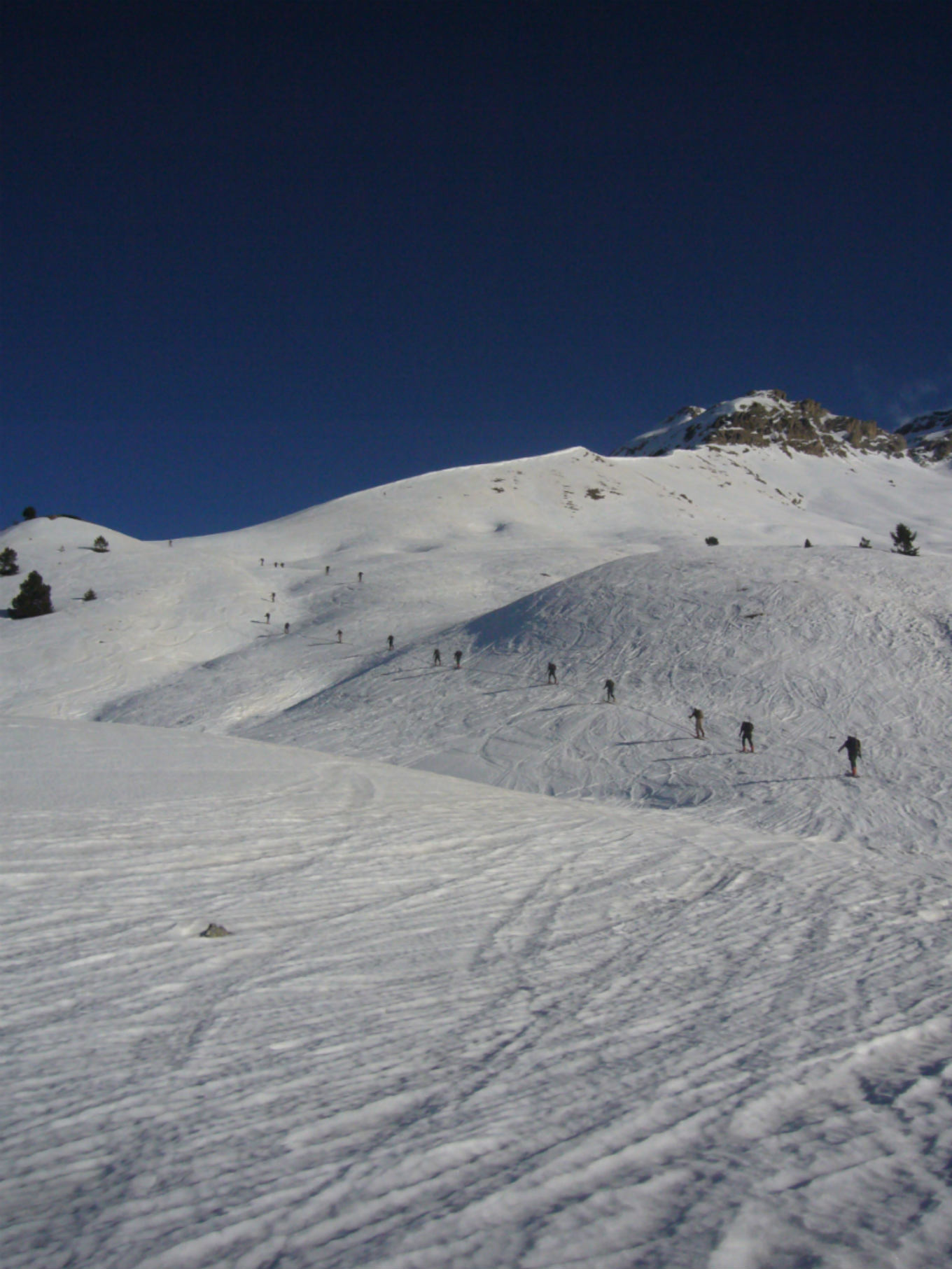 La unidad durante una práctica de ascensión