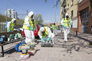 Descontaminación de la residencia Nuestra Señora de Valverde