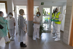 Descontaminación de la residencia Nuestra Señora de Valverde