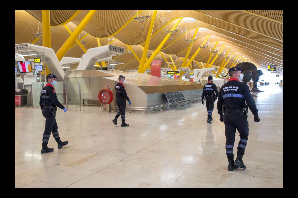 Patrullas por el aeropuerto Adolfo Suárez Madrid-Barajas