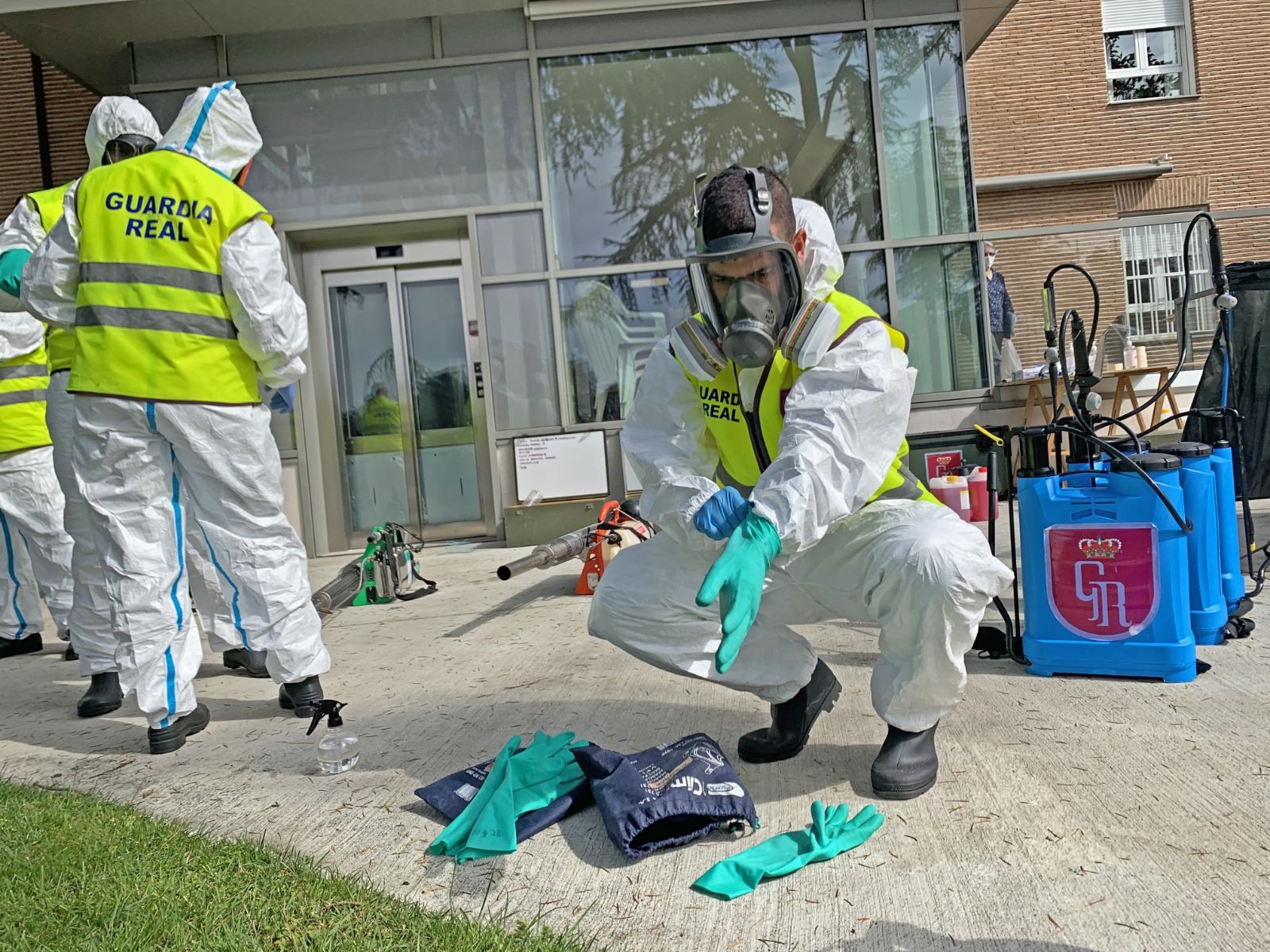 Descontaminación de una residencia de ancianos