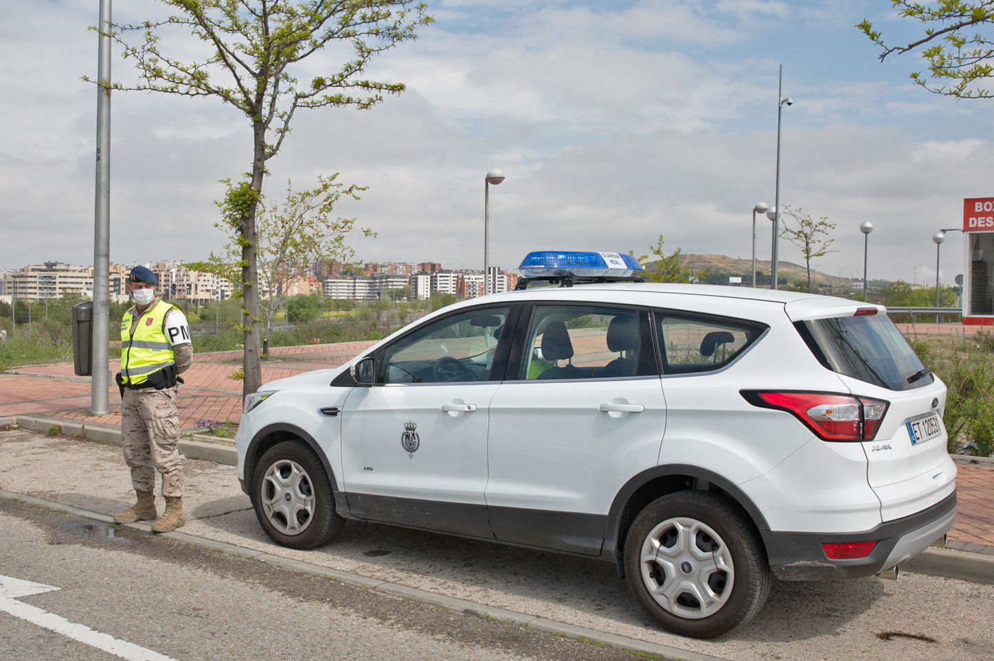Patrulla por el distrito de Vallecas