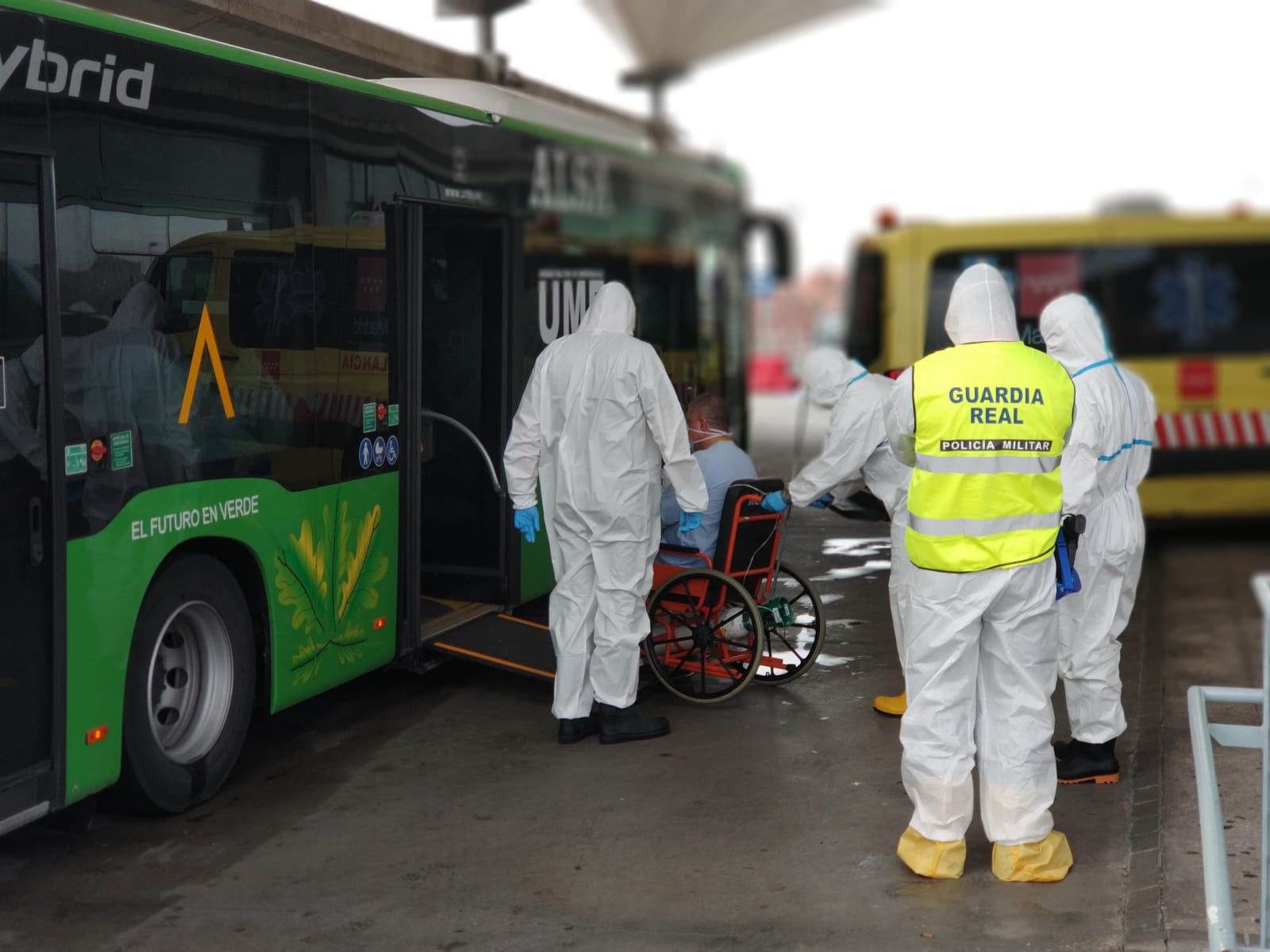 Traslado de enfermos entre centros hospitalarios