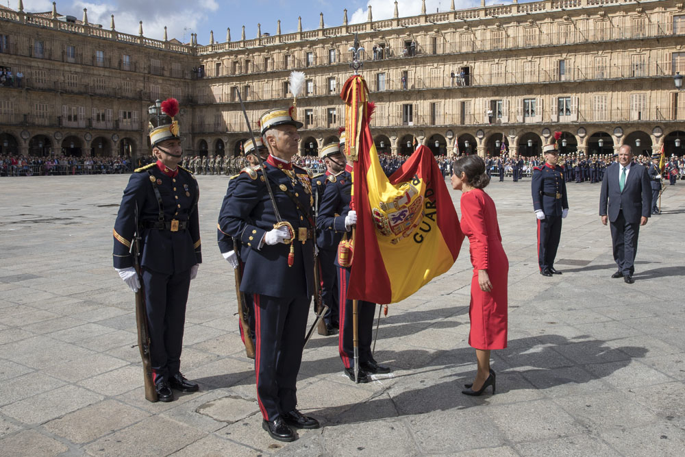 Fotografía de la Jura de Bandera que tuvo lugar el 17 de septiembre durante el ejercicio Salamanca 2023