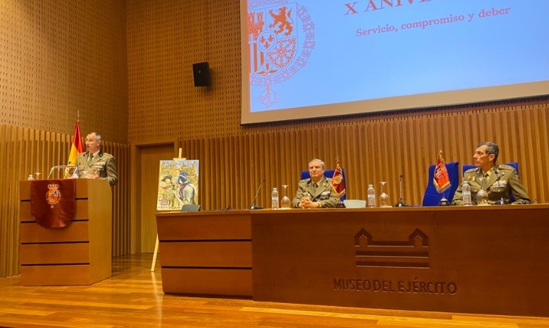 Rueda de prensa del coronel jefe de la Guardia Real 