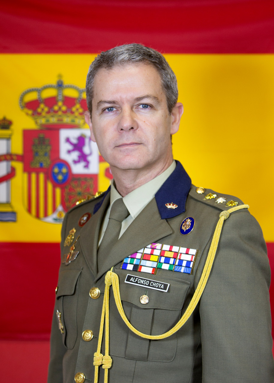 El coronel jefe de la Guardia Real, Luis Alfonso Choya