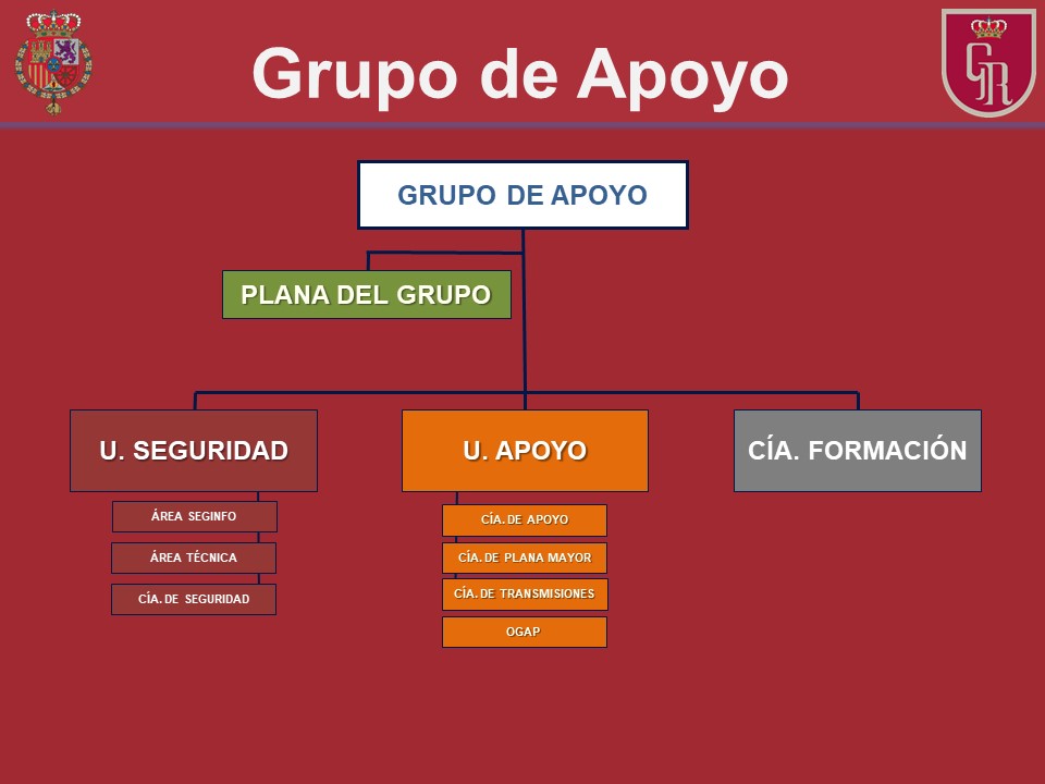 Organigrama del Grupo de Apoyo