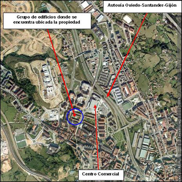 Foto aérea de la zona