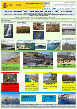 Patrimonio geológico en espacios del Ministerio de Defensa