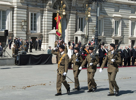 Desfile del Regimiento Alcántara